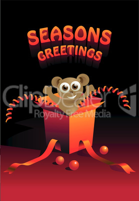 vector cartoon mouse greetings