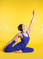 Young woman exercise yoga pose