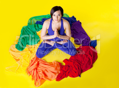 Young woman exercise yoga pose