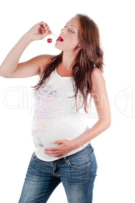 Beautiful pregnant woman