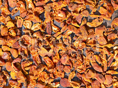 dried apricots dried in the sun