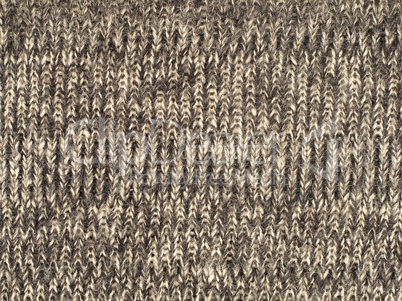 The sheep wool fabric.