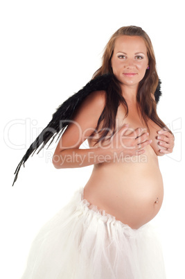 Beautiful pregnant woman