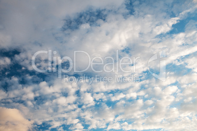 clouds floating on blue sky