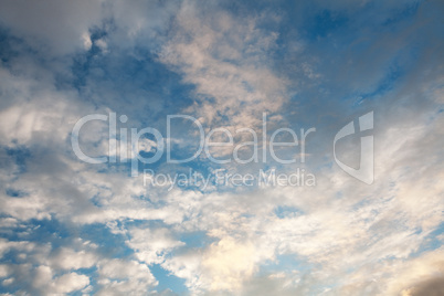 clouds floating on blue sky