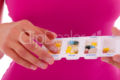 Tabletten in der Box