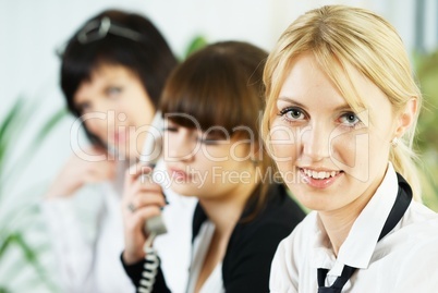 Meeting of young business ladies