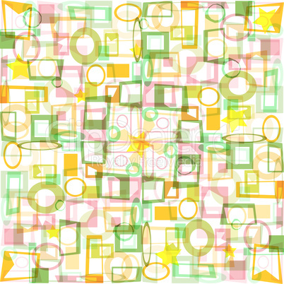 Abstract colorful background wallpaper made from many figures