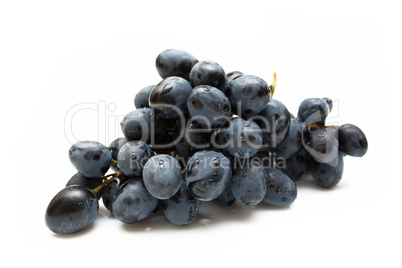 cluster of grapes with water drop