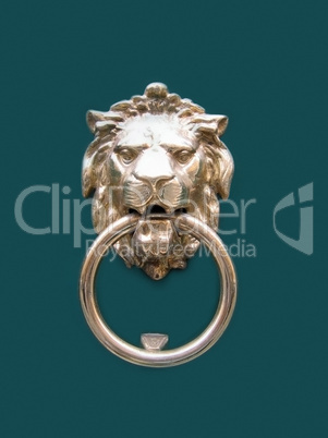 head of lion doorknocker