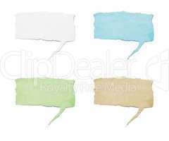 recycled paper speech tag