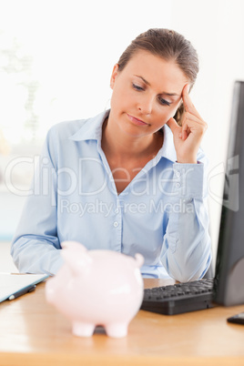 Bankrupt working woman