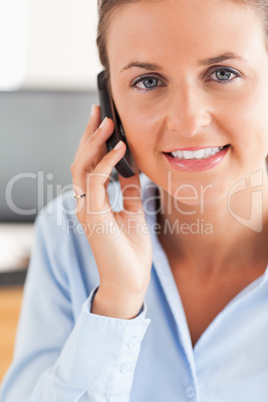 Portrait of a businesswoman making a phone call