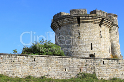 fortifications of a castle