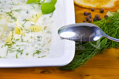 Polish dill soup