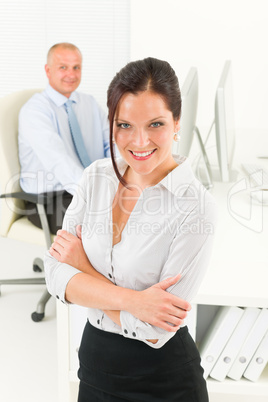 Professional businesswoman attractive smiling