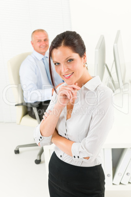 Professional businesswoman attractive smiling