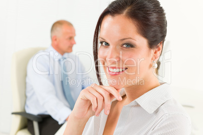 Professional businesswoman attractive smiling