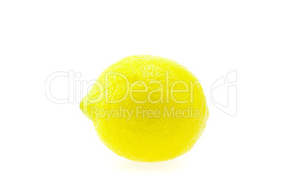 yellow lemon isolated on white