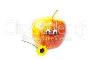 Fruit with a person joy isolated on white