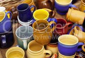 background ceramic cup