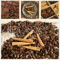 Collage Kaffe Schokolade
