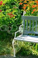 lone bench in the park