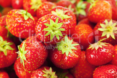 background of strawberries