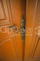 door with forged handle