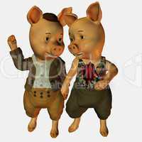 Herr und Frau Schwein