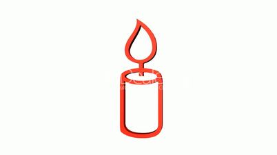 Rotation of Candle.flame,fire,holiday,light,candle,heat,red,candlelight,dark,