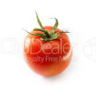 fresh tomato on white