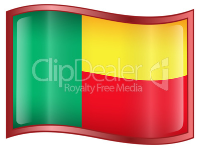 Benin Flag icon.