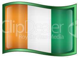 Ivory Coast flag icon.