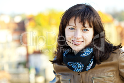 Portrait of a young beautiful woman