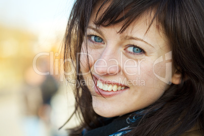 Portrait of a young beautiful woman