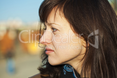 Portrait of a young beautiful woman