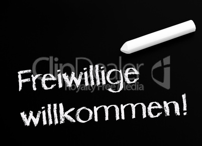 Freiwillige willkommen !