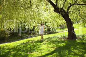 young bride stood under the greenwood tree