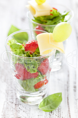 Appetizer mit Erdbeeren / appetizer with strawberries