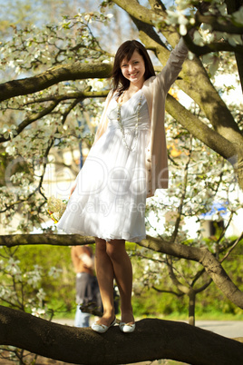 portrait of a young beautiful bride