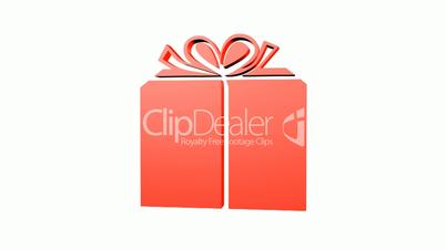 Rotation of 3D Gift boxe.birthday,gift,box,bow,christmas,xmas,holiday,