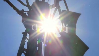 Old Windmill and Sun