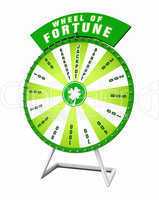 3D Wheel of Fortune - Green White 01