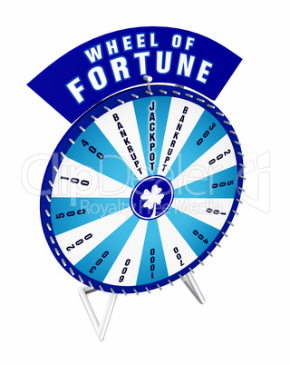 The Wheel of fortune - blue and white 02