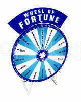 The Wheel of fortune - blue and white 02