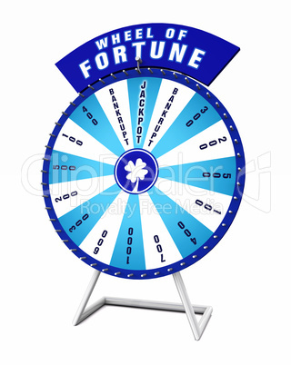 The Wheel of fortune - blue and white