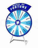 The Wheel of fortune - blue and white