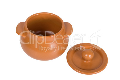 Empty ceramic pot
