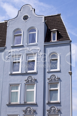 Jugendstilfassade in Kiel, Deutschland